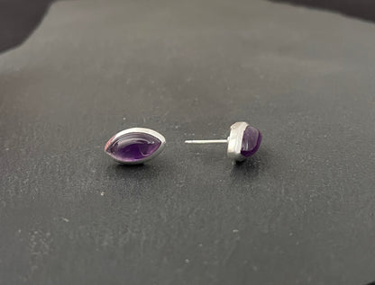 Amethyst Kite Stud Earrings image 1