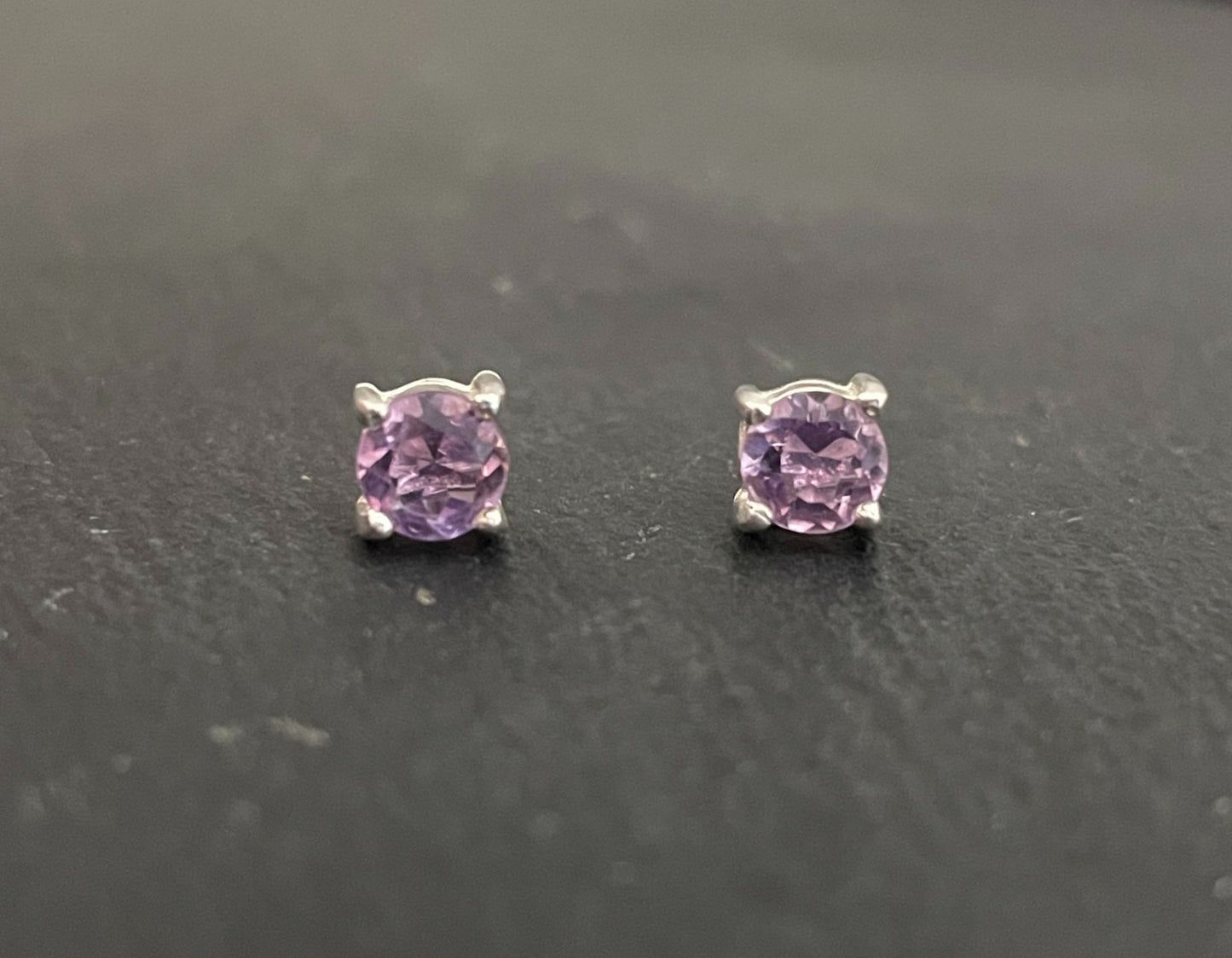 Amethyst Round Stud image 0