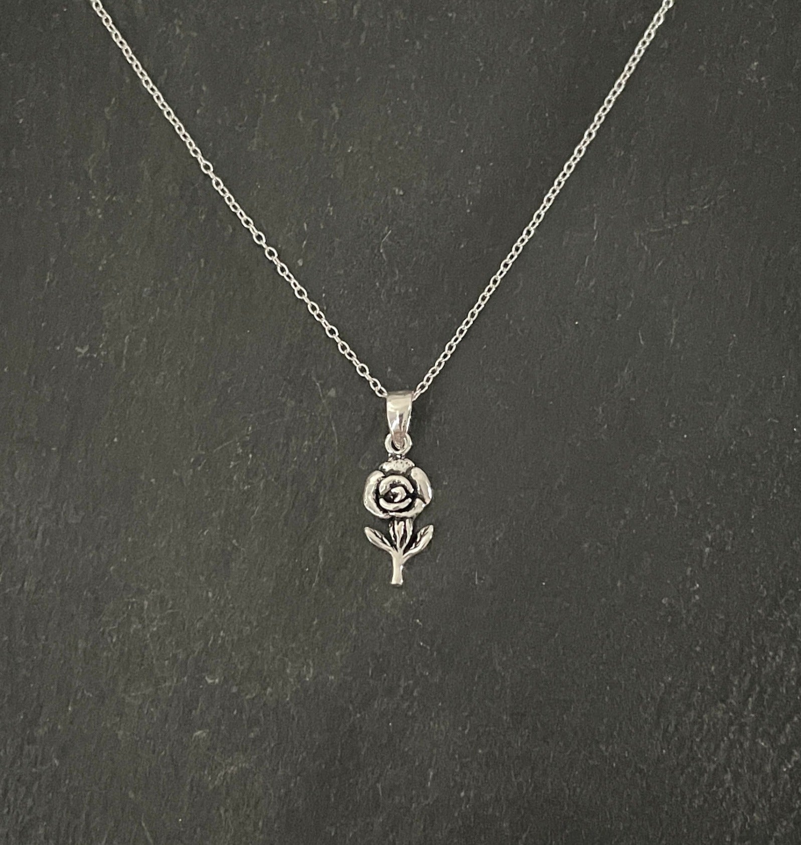 Silver Rose Pendant image 0