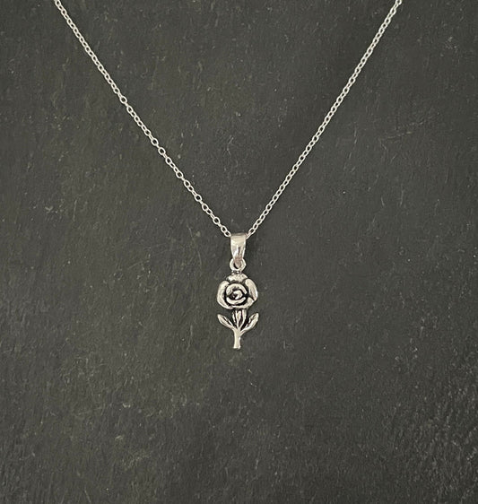 Silver Rose Pendant image 0