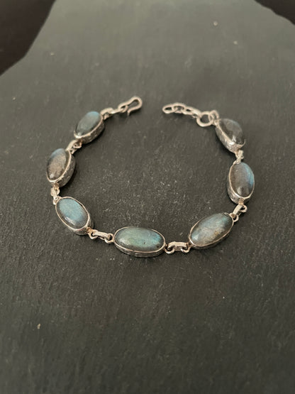 Labradorite and Silver Bracelet image 0
