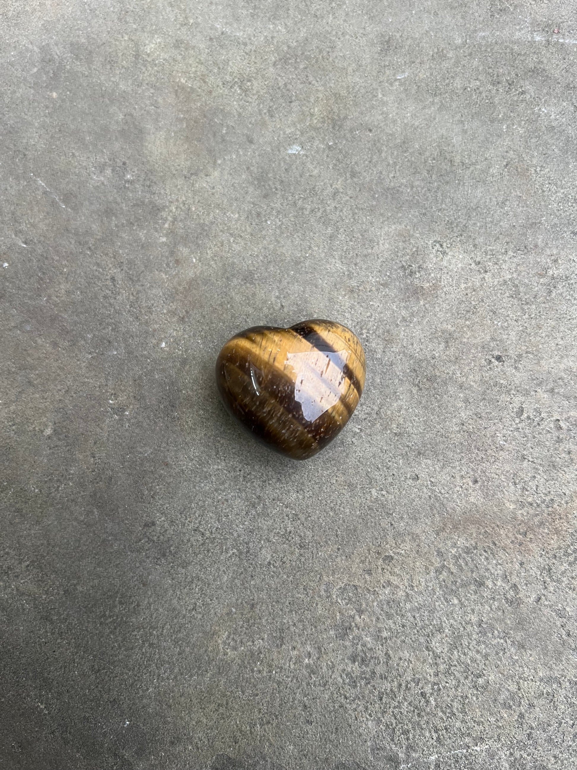 Tiger's Eye Bubble Heart image 1