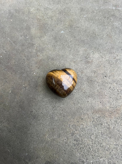 Tiger's Eye Bubble Heart image 1