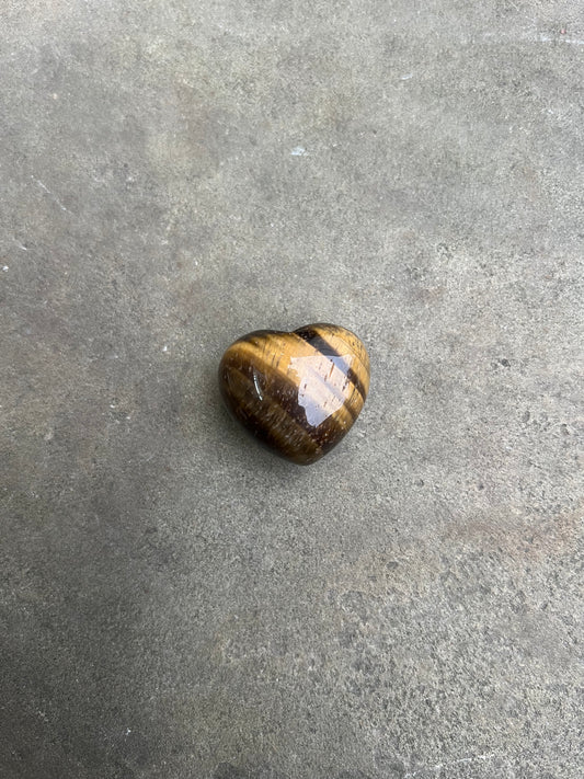 Tiger's Eye Bubble Heart image 1