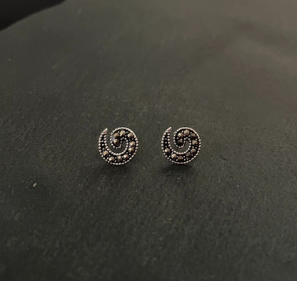Marcasite Swirl Studs image 0