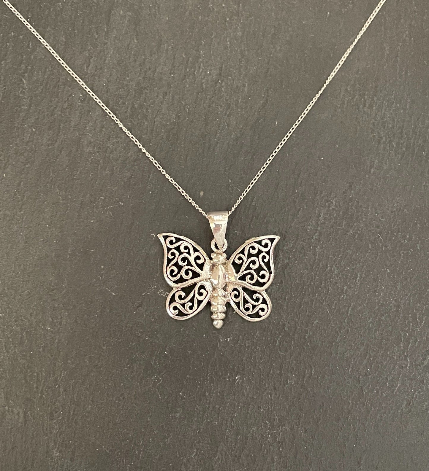 Silver Butterfly Pendant image 0