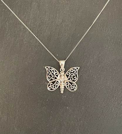 Silver Butterfly Pendant image 0