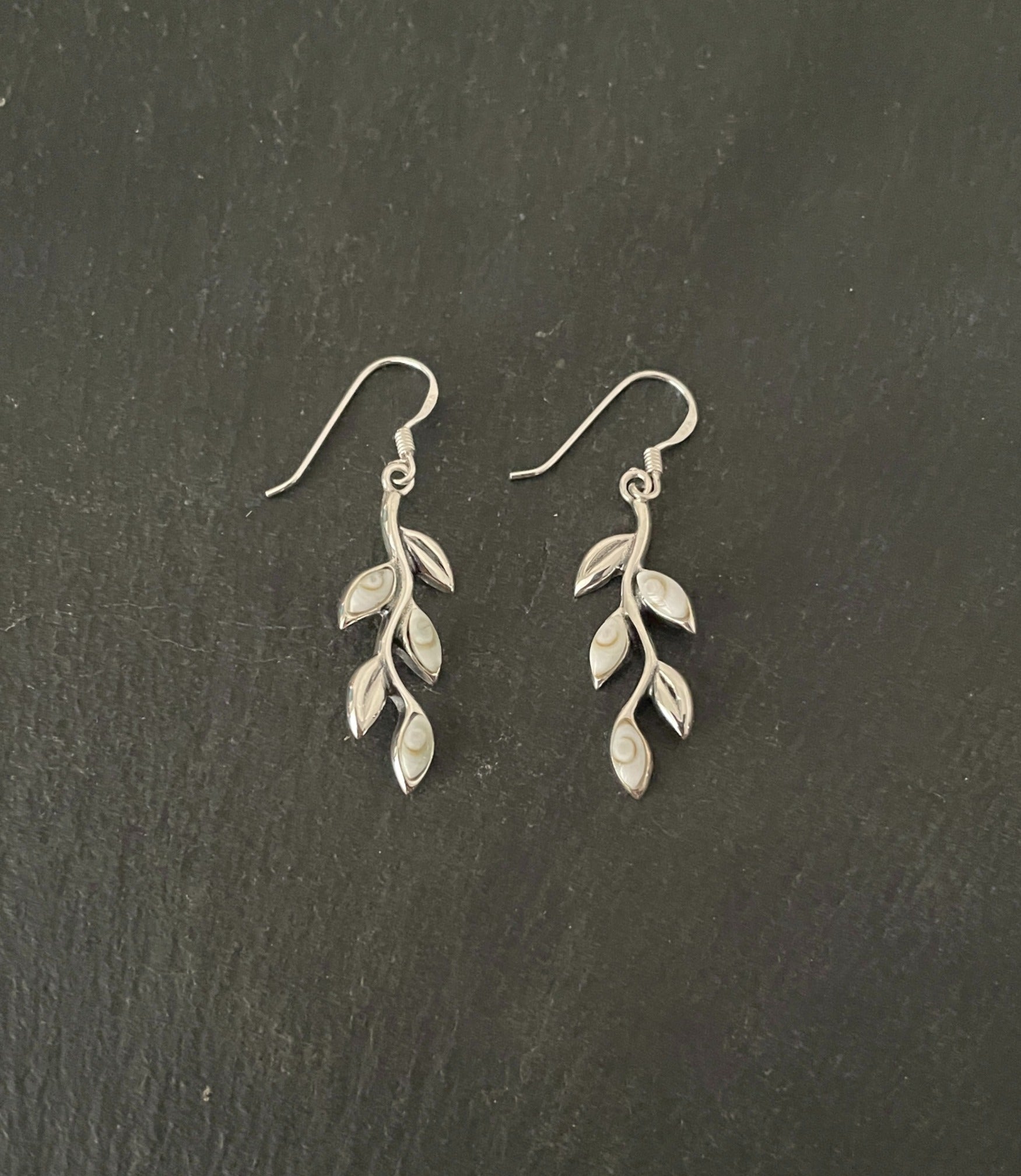 Shiva Shell Leaf Earrings image 0