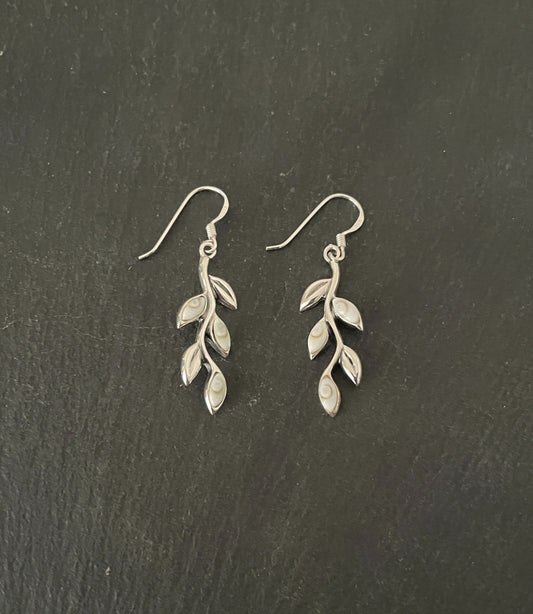Shiva Shell Leaf Earrings image 0