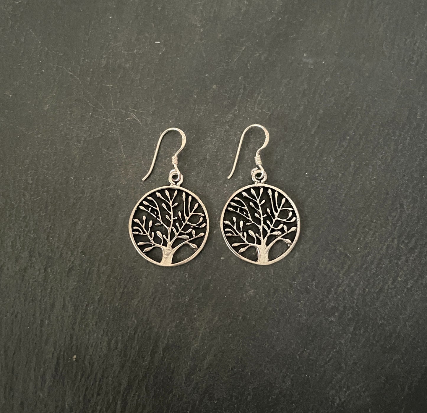 Silver Tree Earrings image 0