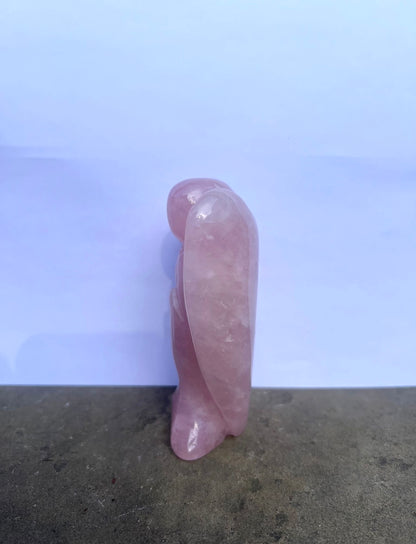 Large Rose Quartz Angel image 1