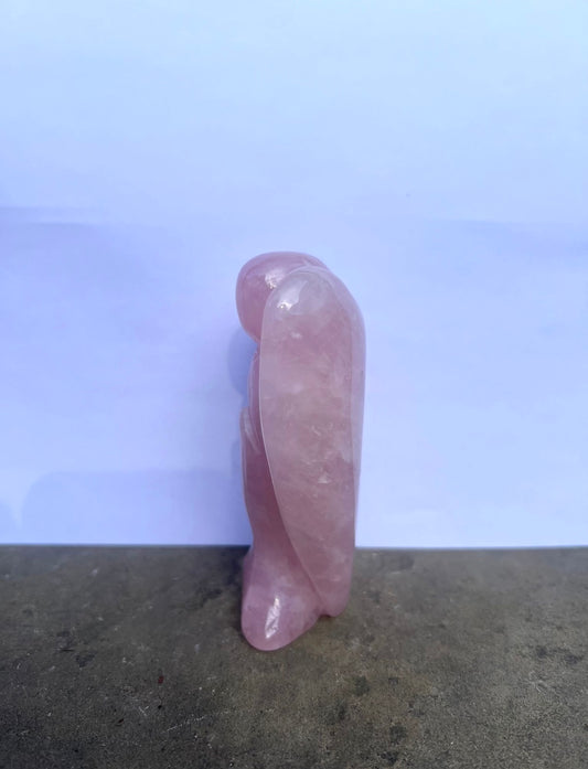 Large Rose Quartz Angel image 1