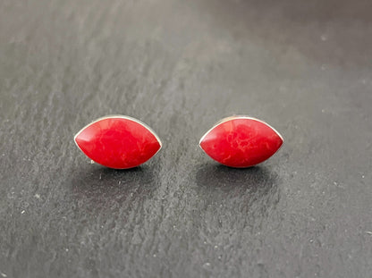 Coral Stud Earrings image 0