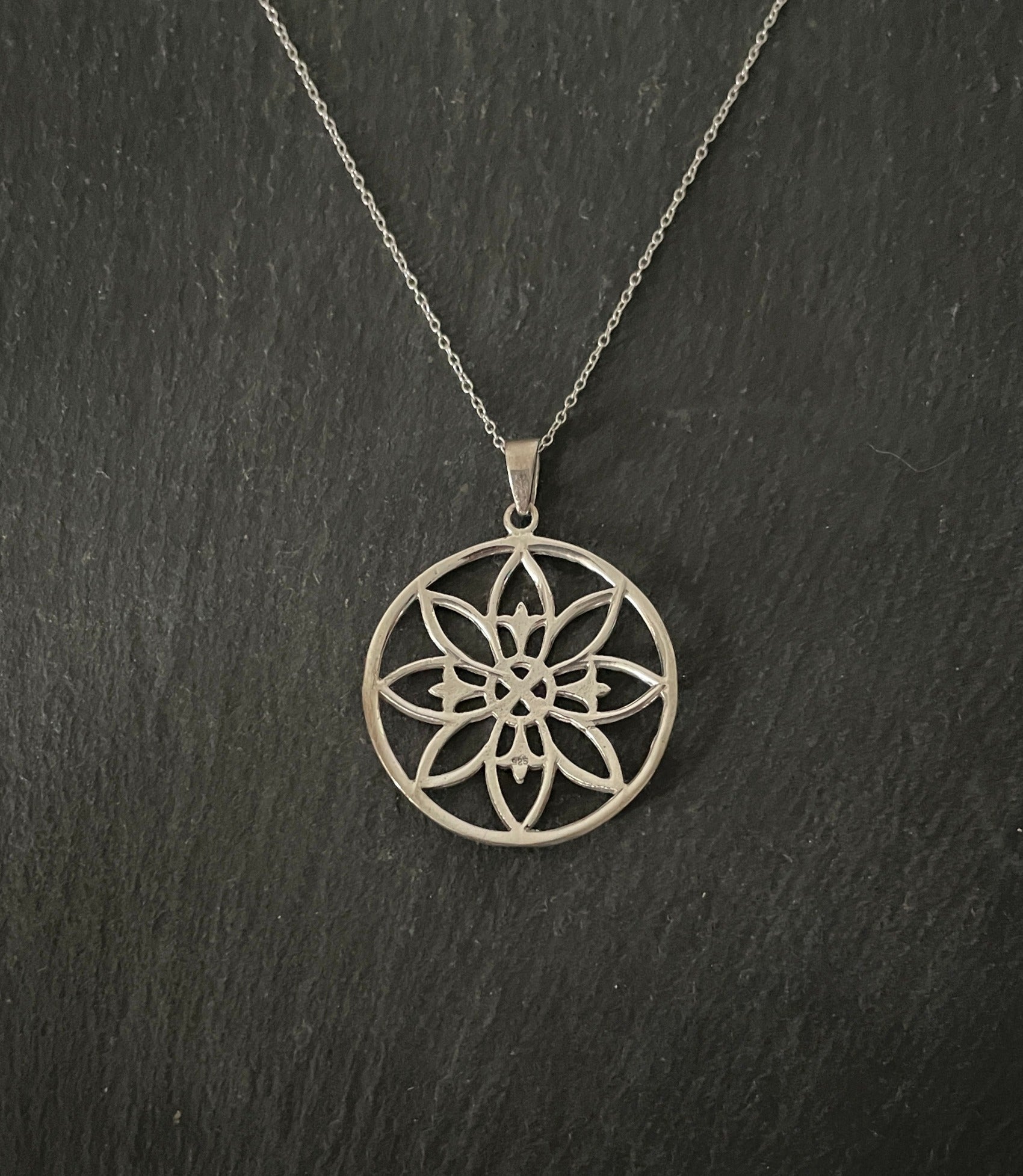 Silver Flower Pendant image 0