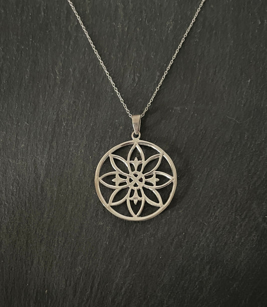 Silver Flower Pendant image 0