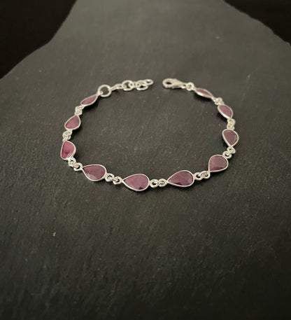 Teardrop Ruby Bracelet image 2