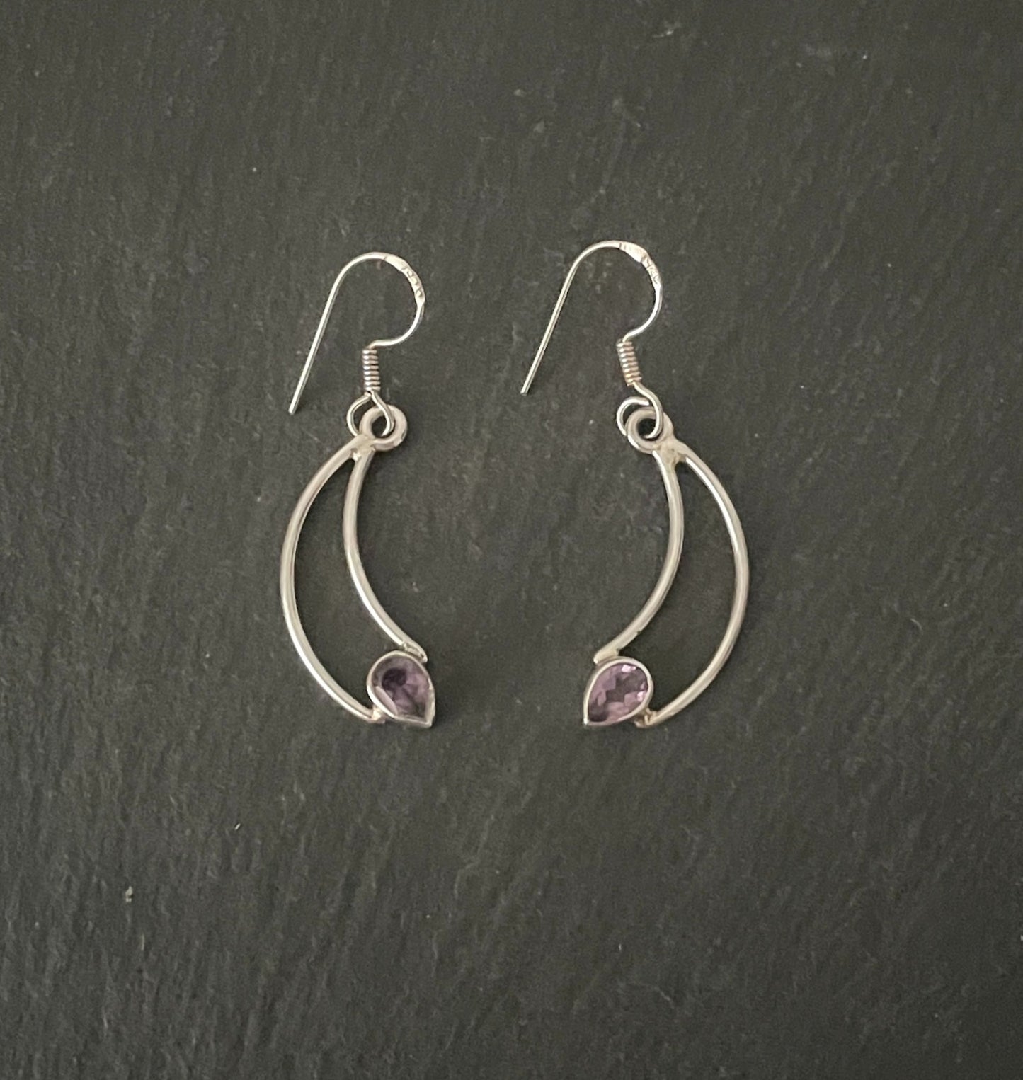 Amethyst Drop Earrings image 0