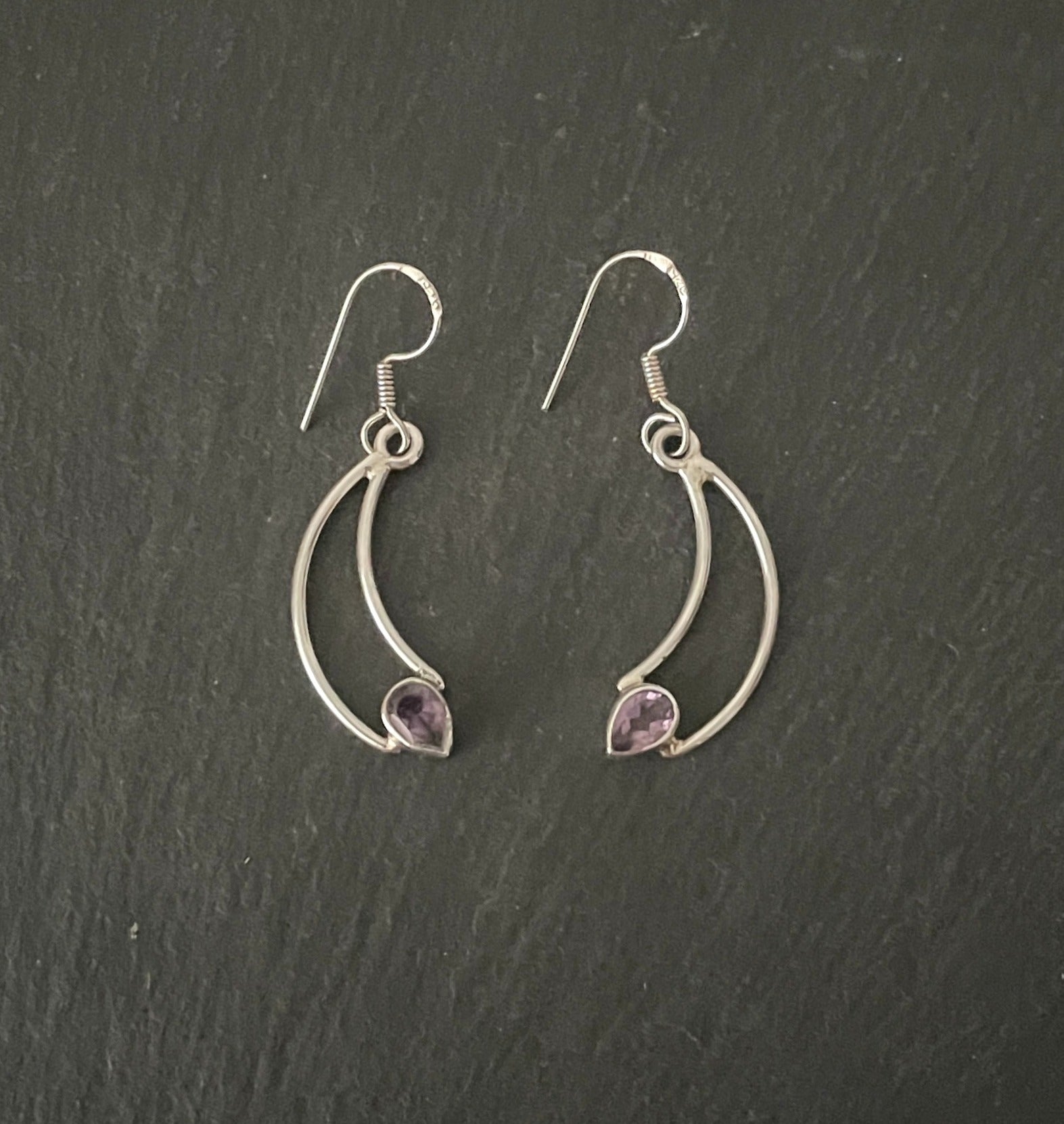Amethyst Drop Earrings image 0