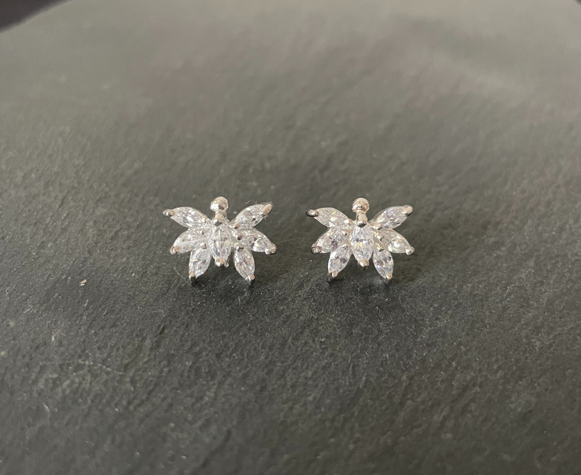 Cubic Zirconia Butterfly Stud Earrings image 0