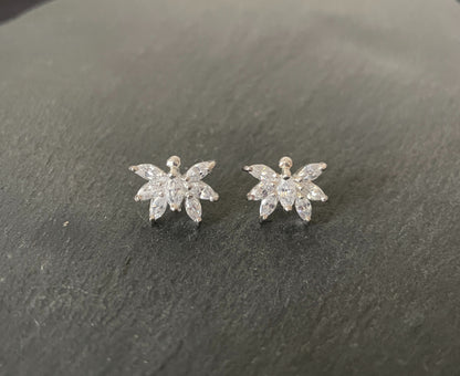 Cubic Zirconia Butterfly Stud Earrings image 0