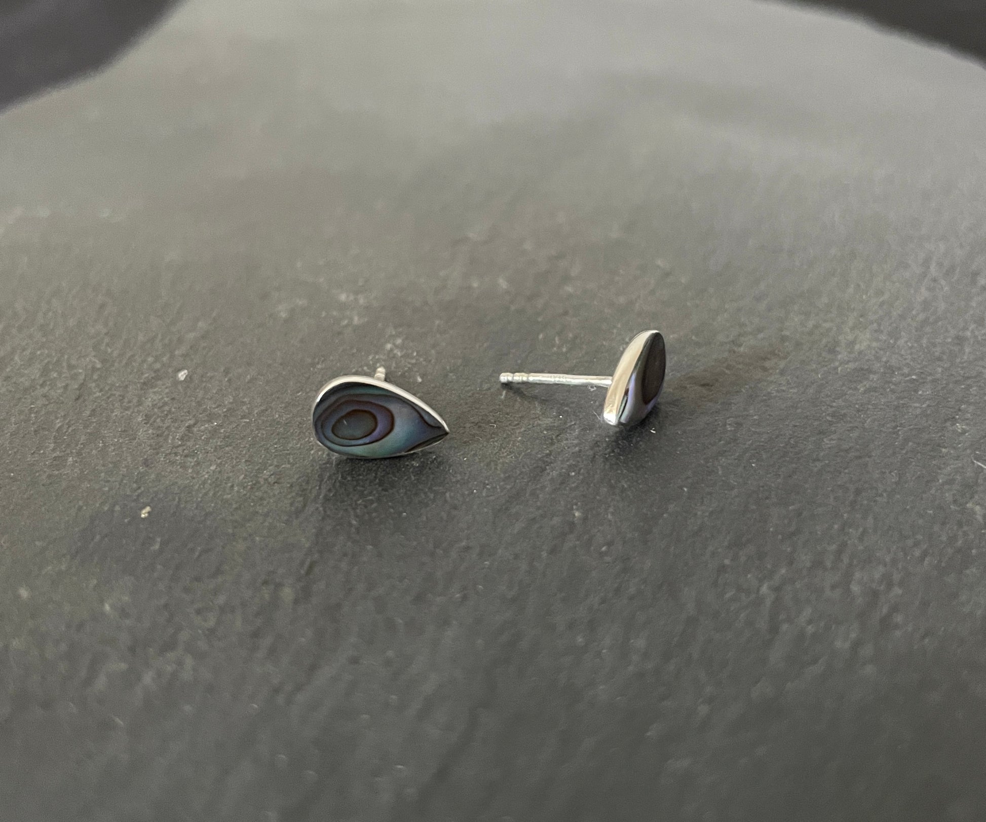 Paua Shell Teardrop Studs image 1