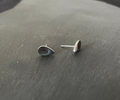 Paua Shell Teardrop Studs image 1