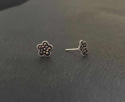 Marcasite Flower Studs image 1