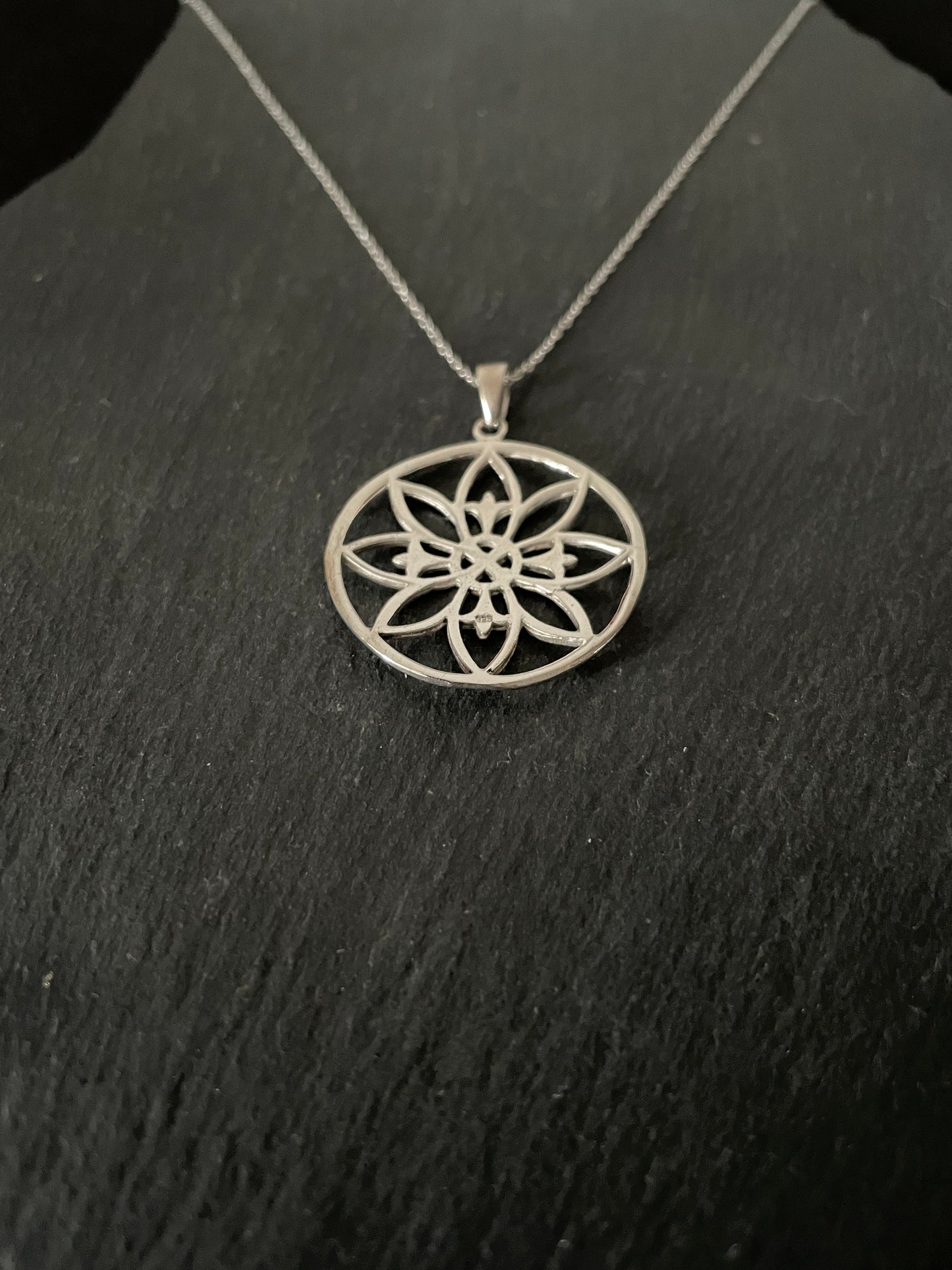Silver Flower Pendant image 1