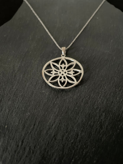 Silver Flower Pendant image 1