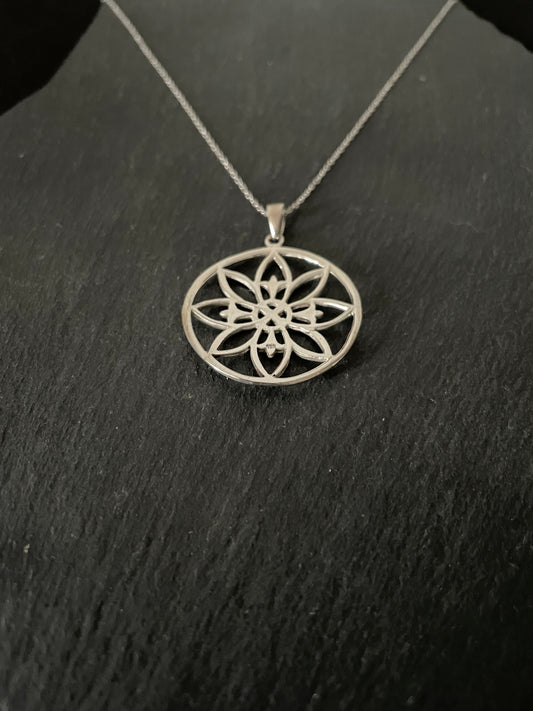 Silver Flower Pendant image 1