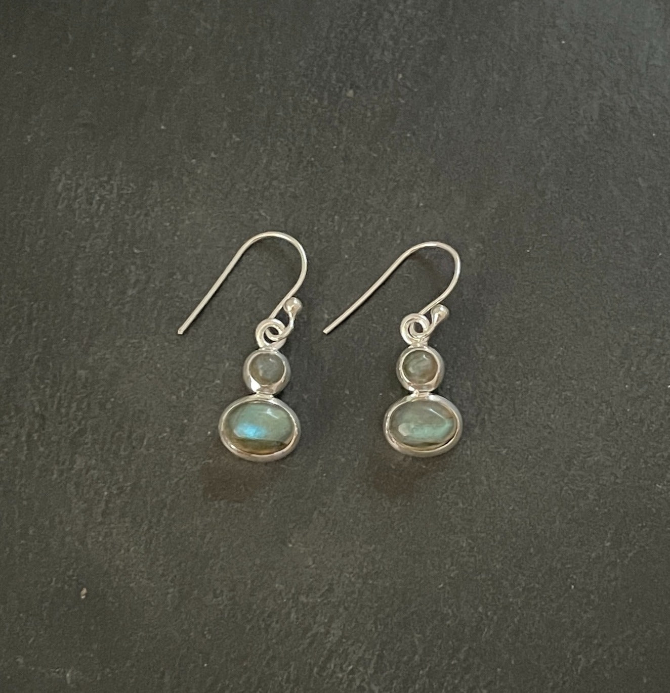 Labradorite and Silver Earrings image 0