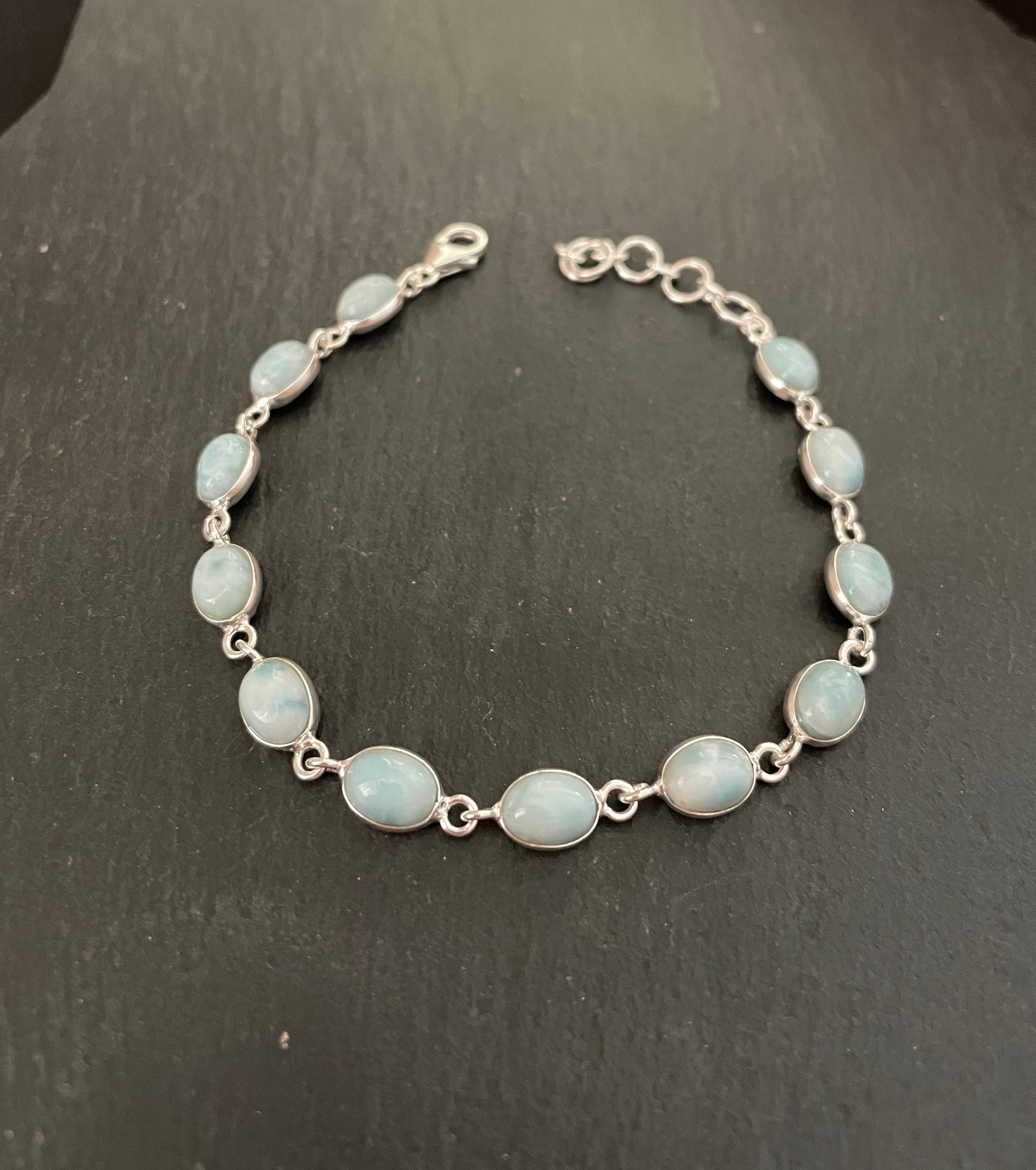 Oval Larimar Bracelet image 0