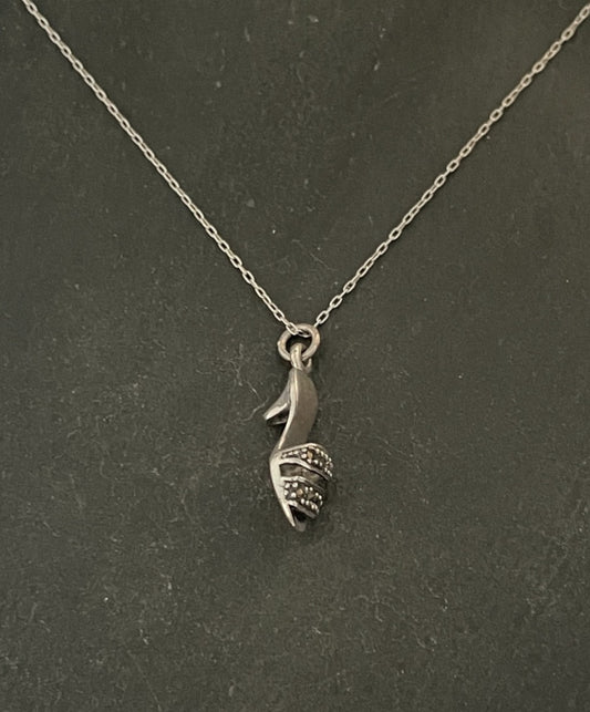 Marcasite Shoe Pendant image 0
