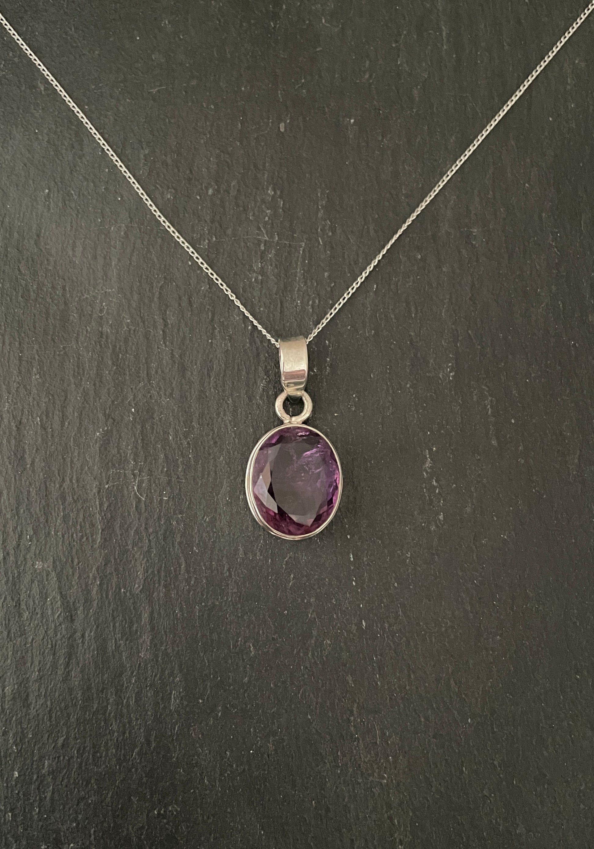 Amethyst Oval Pendant image 0