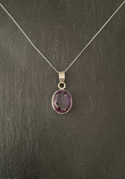 Amethyst Oval Pendant image 0