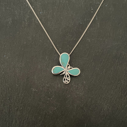 Turquoise Butterfly Pendant image 0