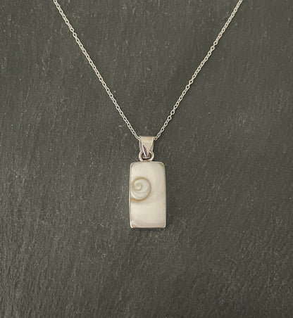 Shiva Shell Rectangle Pendant image 0