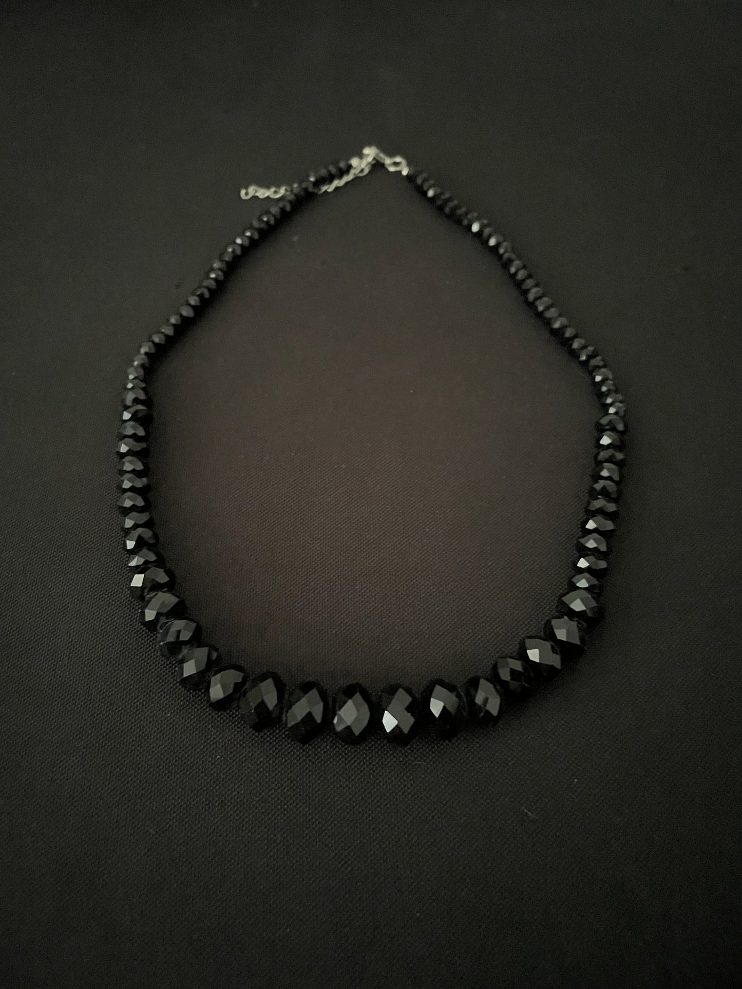 Black Bead Necklace image 0