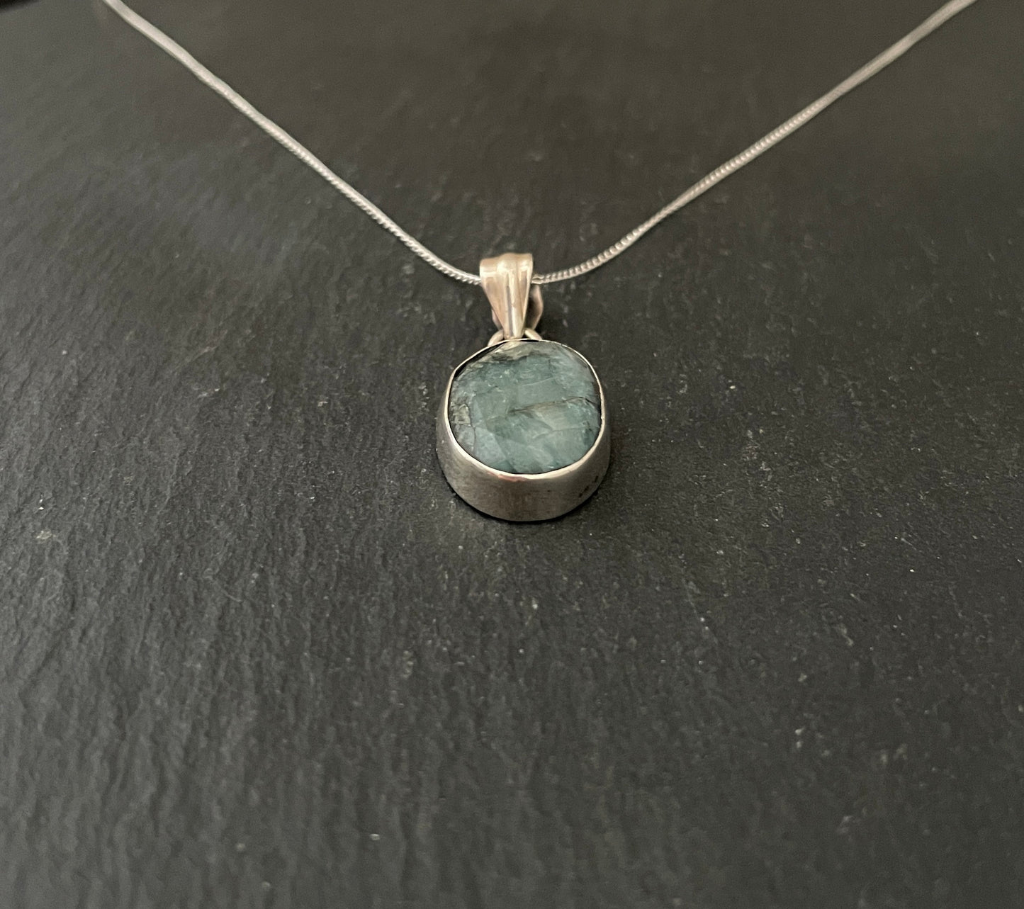 Oval Emerald Pendant image 1