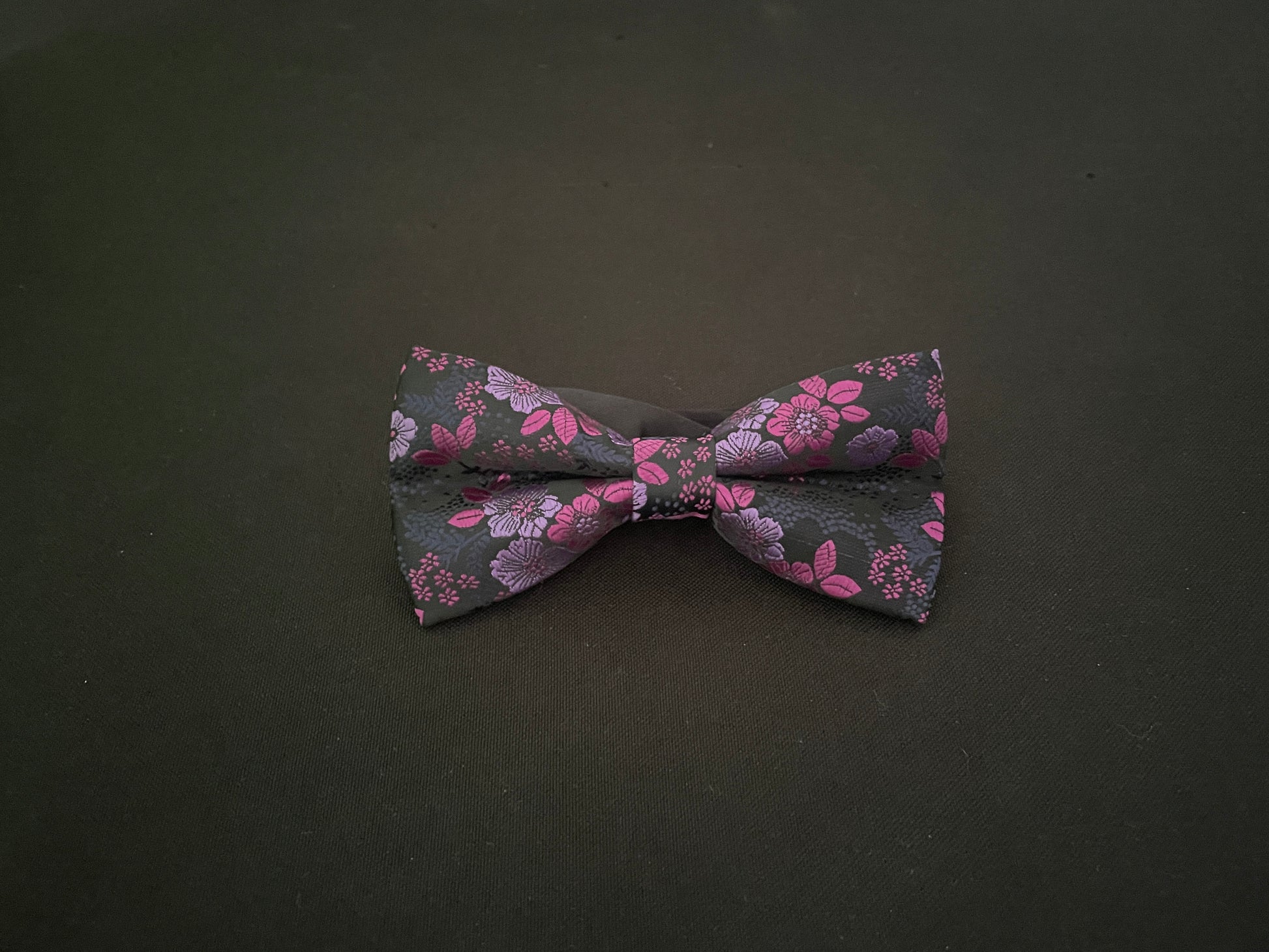 Purple Flower Bow Tie image 0
