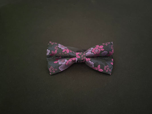Purple Flower Bow Tie image 0