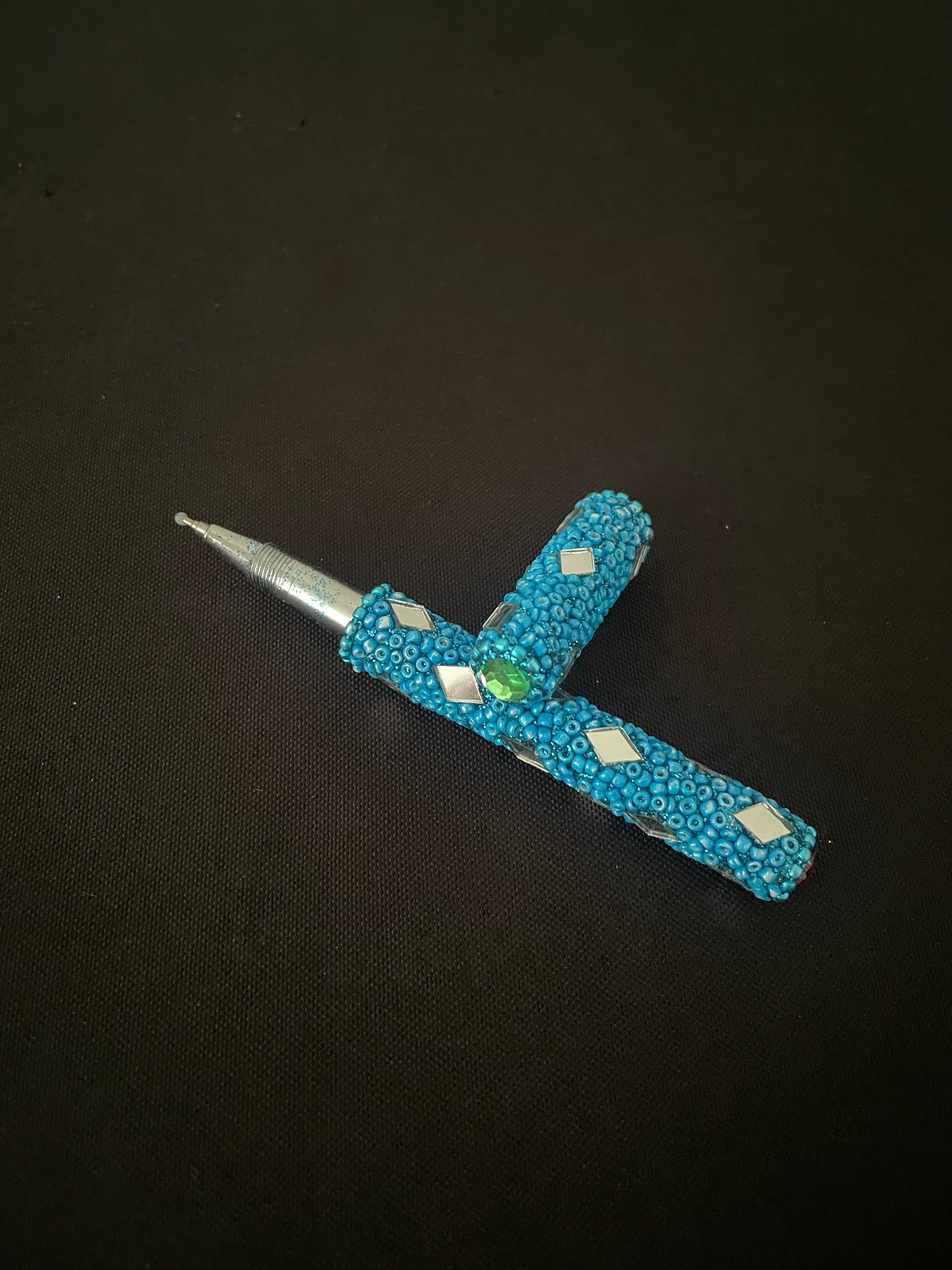 Light Blue Glitter Pen image 1