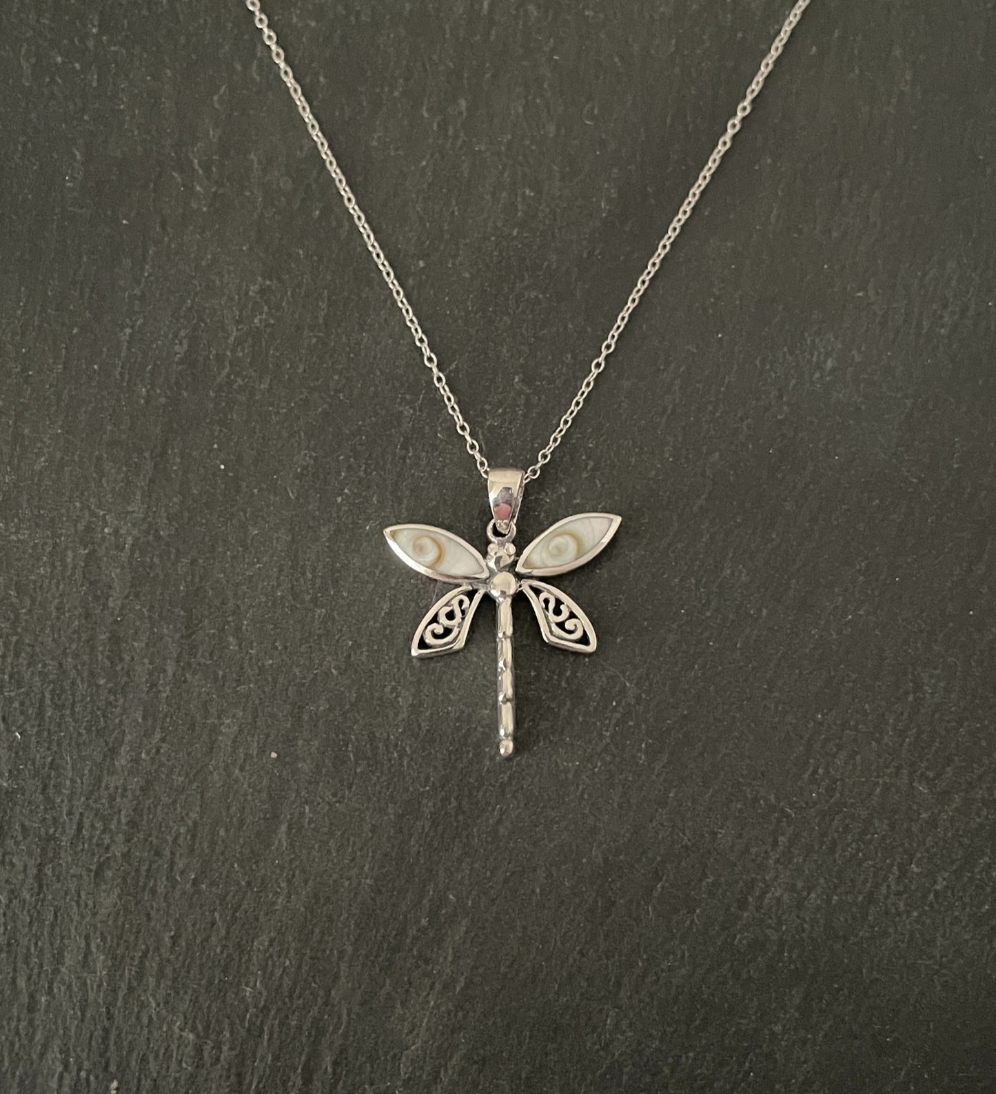 Shiva Shell Dragonfly Pendant image 0