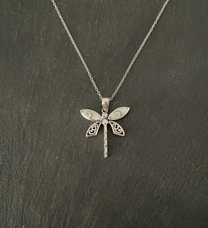 Shiva Shell Dragonfly Pendant image 0