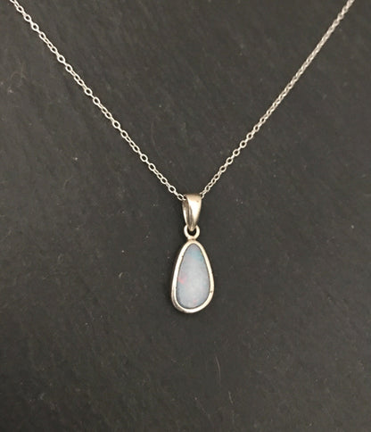 Opal Doublet Oval Pendant image 0