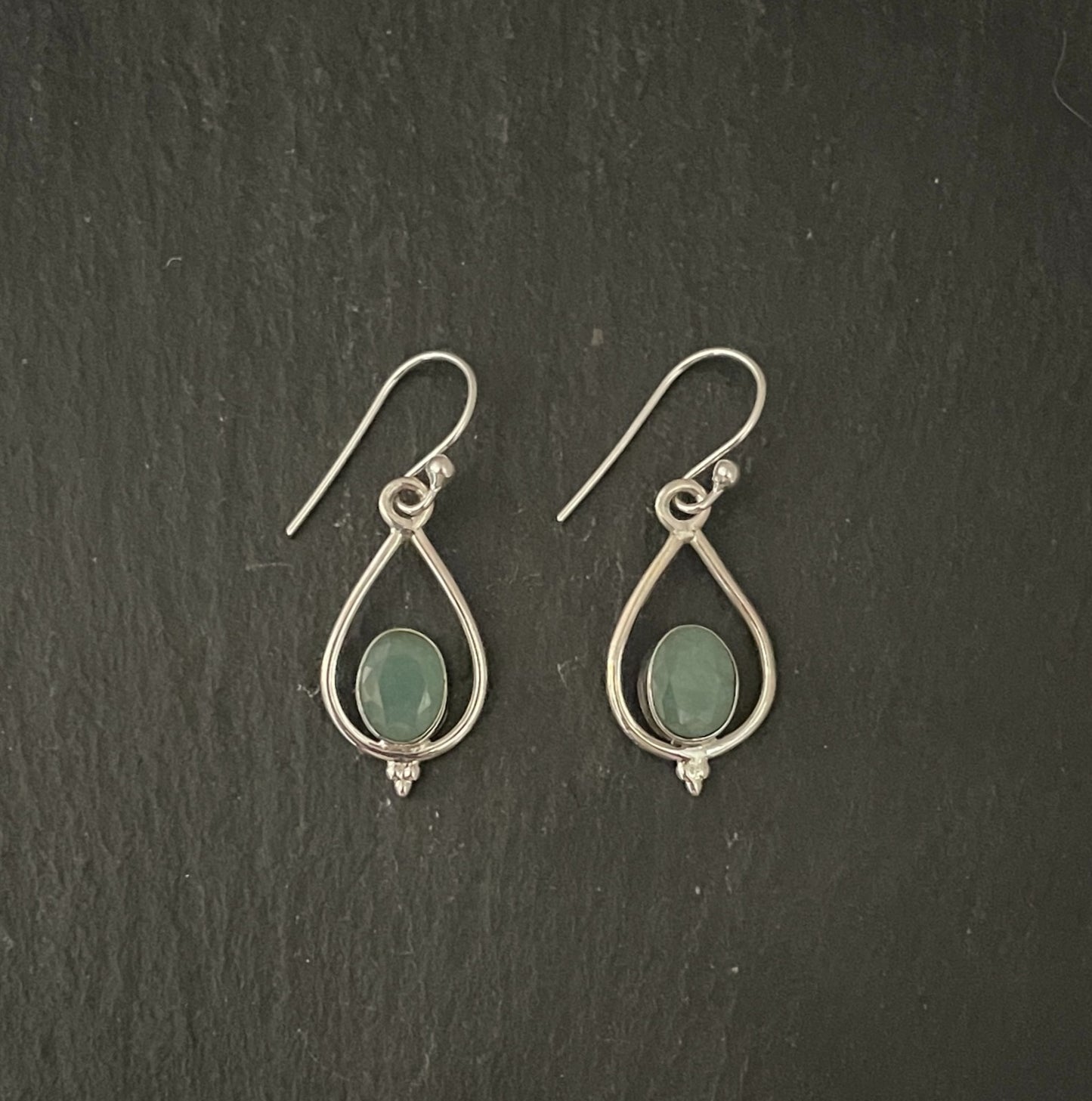 Emerald Oval Earrings image 0