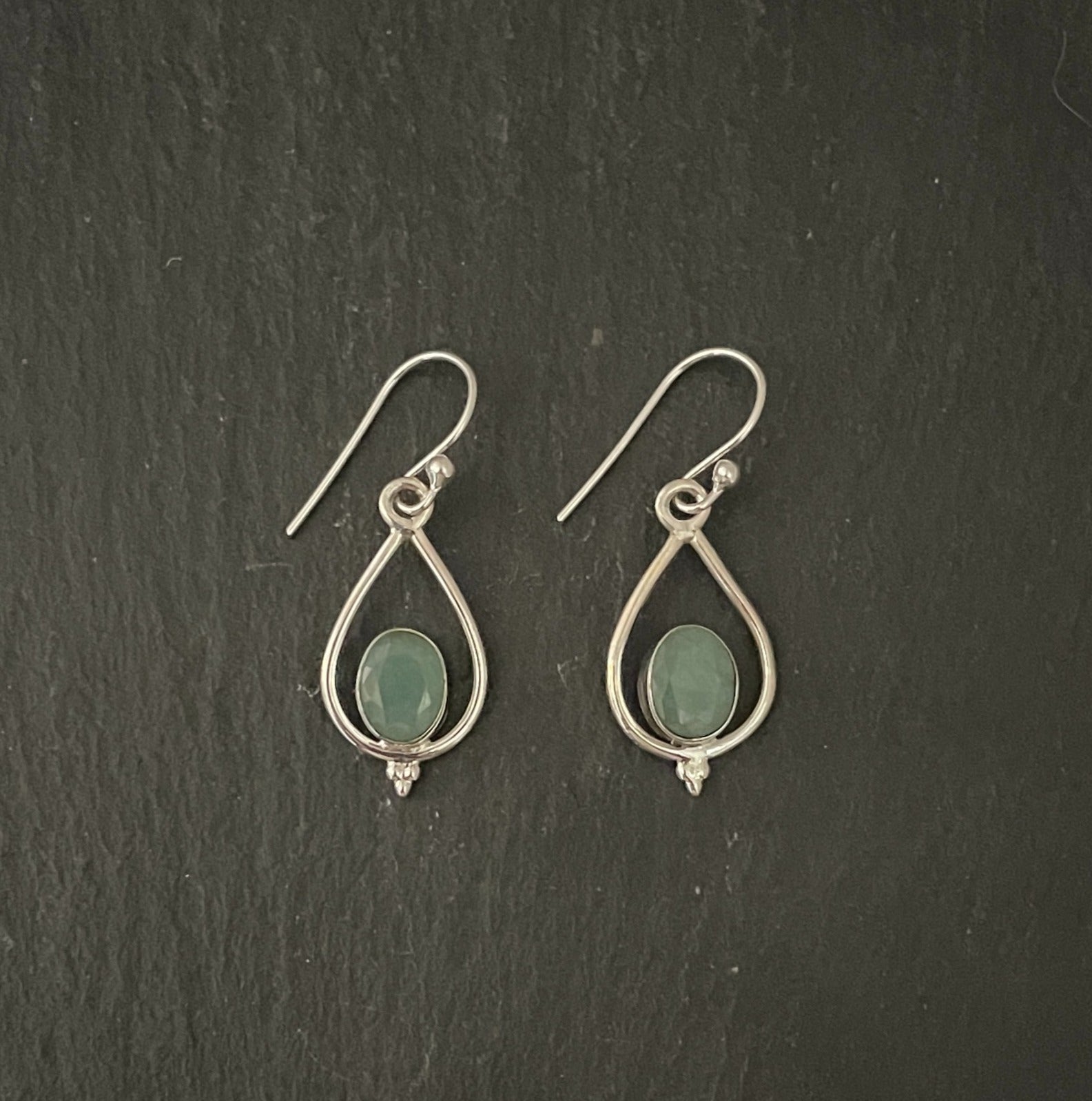Emerald Oval Earrings image 0