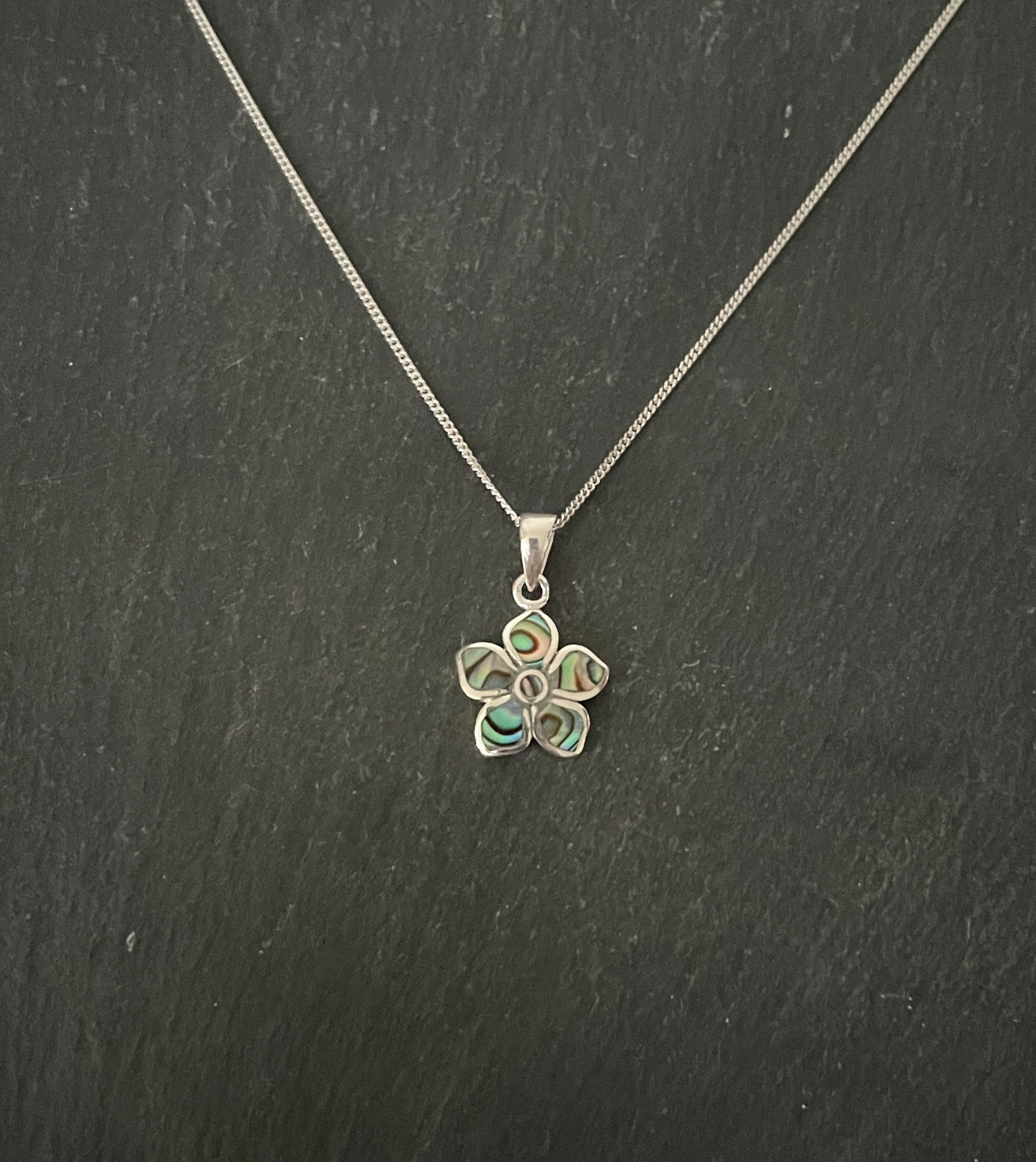 Paua Shell Flower Pendant image 0