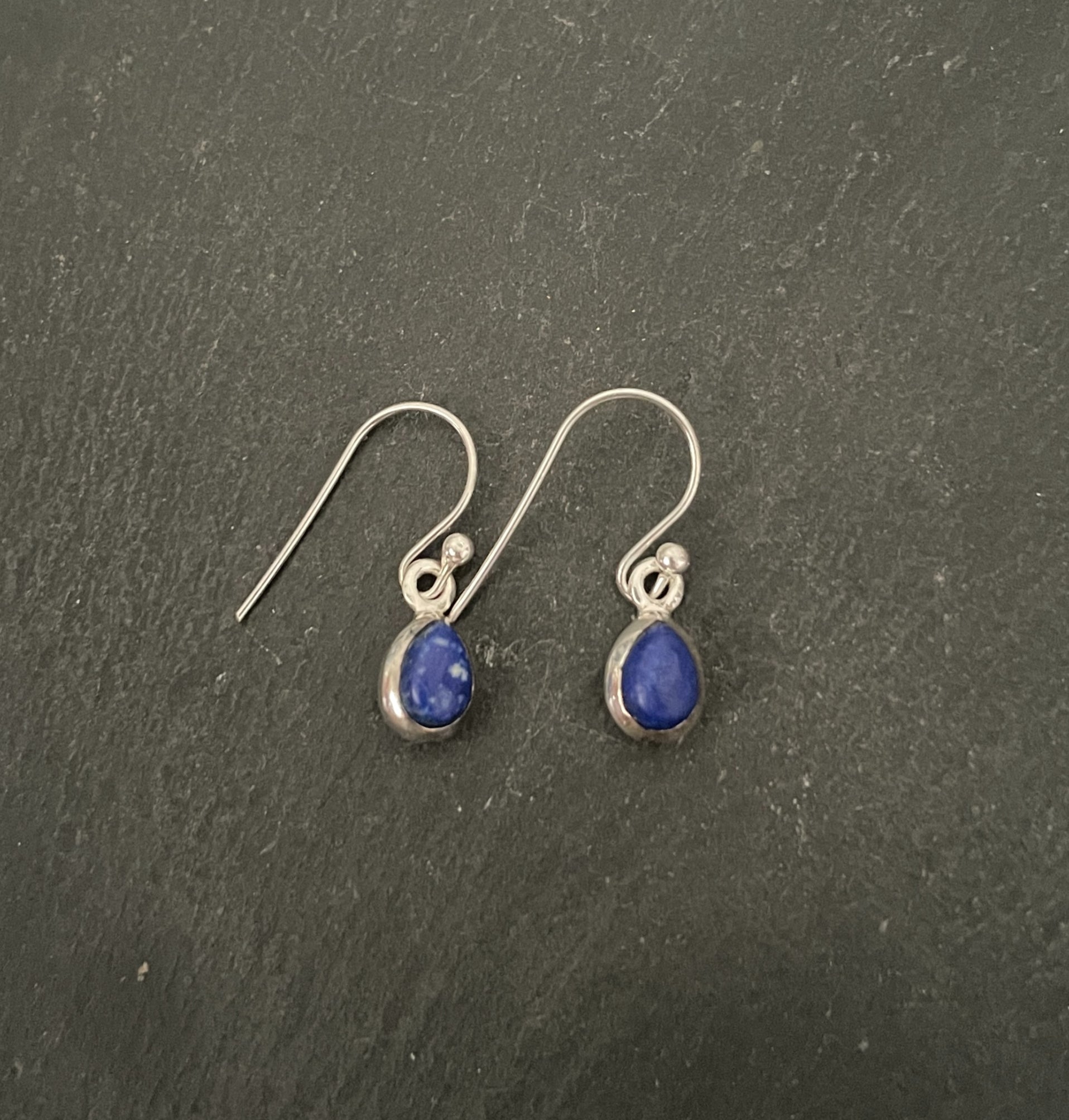 Lapis Lazuli Teardrop Earrings image 0