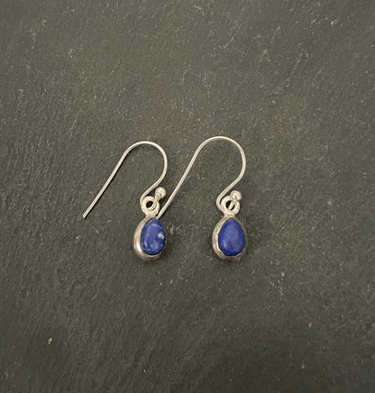 Lapis Lazuli Teardrop Earrings image 0